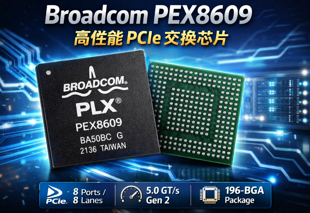 Broadcom PEX8609 PCIe交換芯片 Broadcom PEX8609 PCIe交換芯片