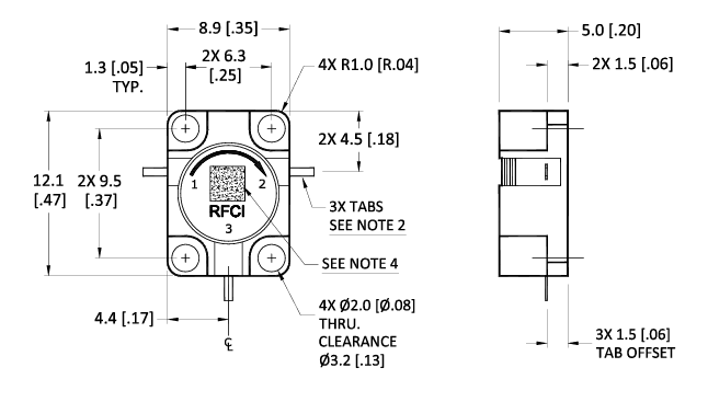 RFCI RFCR2911法蘭安裝嵌入式環行器