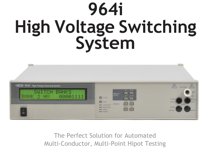 Vitrek 964i 高壓開關(guān)系統(tǒng) - 專業(yè)自動(dòng)化高壓測(cè)試解決方案